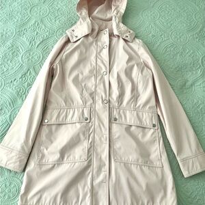 Women's Cream Hooded Jacket